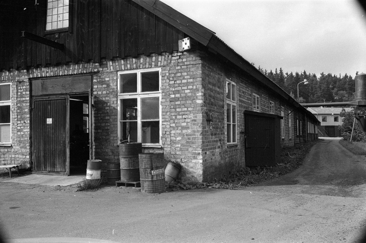 Mekanisk verkstad, Vattholma bruk, Vattholma, Lena socken, Uppland 1978 ...