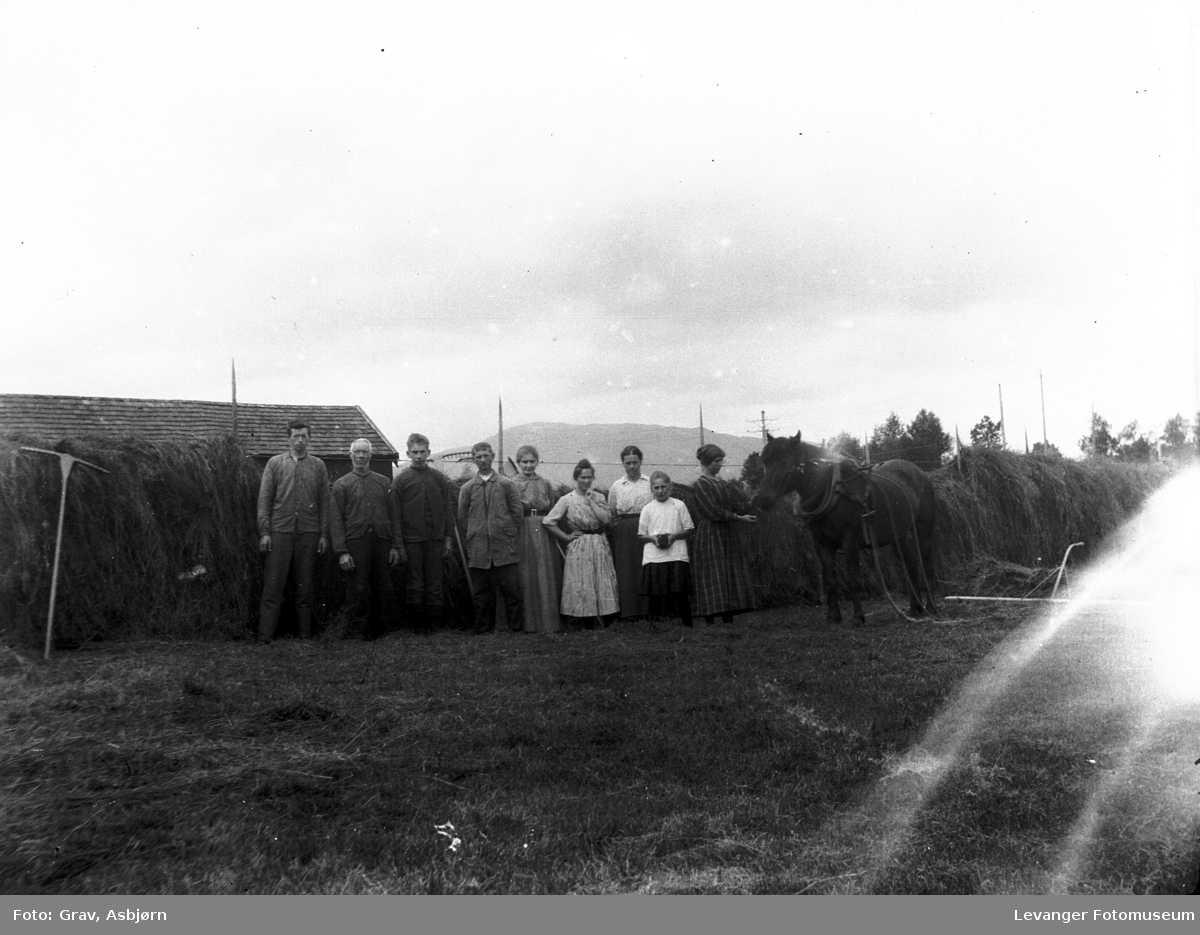 Slåttonn På Bangsund Levanger Fotomuseum Digitaltmuseum 