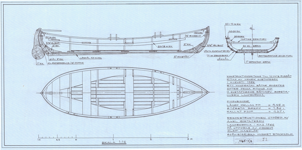Ritningar allmogebåtar - Sjöhistoriska museet / DigitaltMuseum