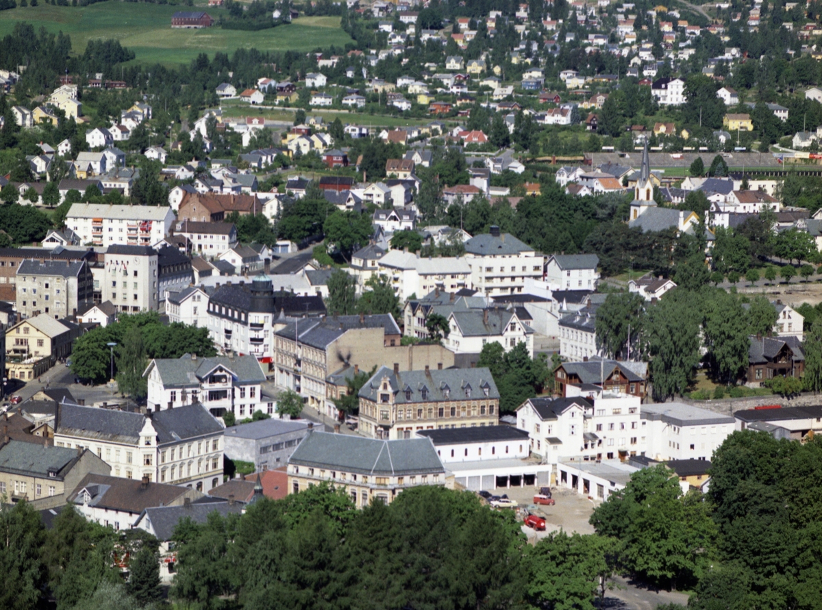 Flyfoto Gjøvik Sentrum - Mjøsmuseet / DigitaltMuseum