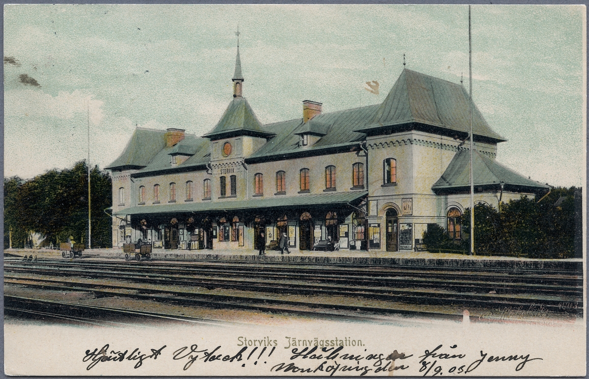 Storvik station. - Järnvägsmuseet / DigitaltMuseum