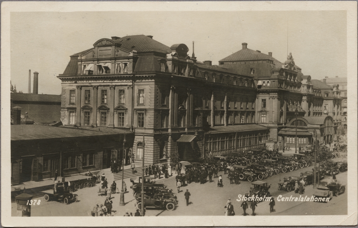 Stockholm Centralstation. - Järnvägsmuseet / DigitaltMuseum