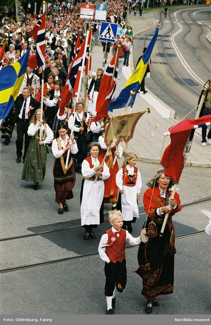 Firandet av den norska nationaldagen 17:e maj i Stockholm ...